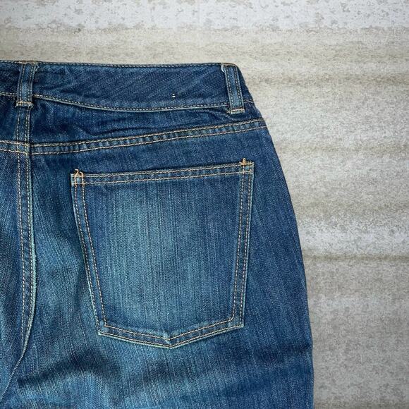 Vintage Banana Republic Jeans Bootcut Flared Fit Dark Wash Bell Bottoms Y2K - Picture 3 of 4